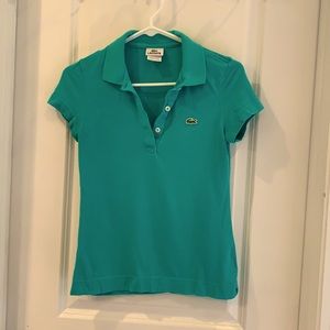 Teal Polo Shirt - Lacoste - size 36